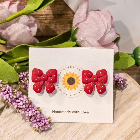 Bead Bow Stud